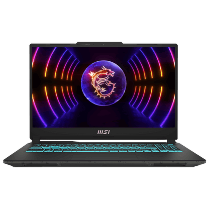 MSI Cyborg 15 A13VFK 1079IN Intel Core i7 13th Gen Gaming Laptop (16GB, 512GB SSD, Windows 11 Home, 8GB Graphics, 15.6 inch 144 Hz FHD Display, NVIDIA GeForce RTX 4060, MS Office Home & Student 2021, Translucent Black, 1.98 KG)