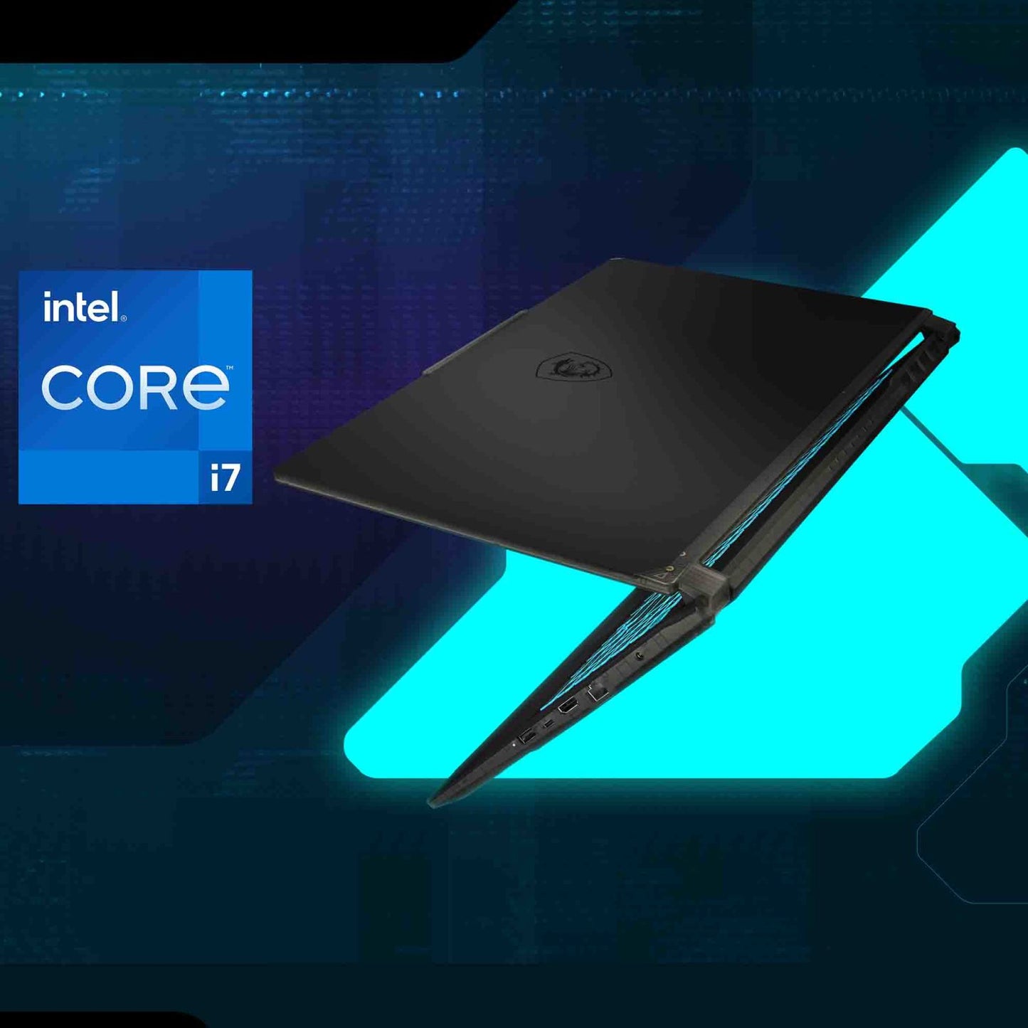 MSI Cyborg 15 A13VFK 1079IN Intel Core i7 13th Gen Gaming Laptop (16GB, 512GB SSD, Windows 11 Home, 8GB Graphics, 15.6 inch 144 Hz FHD Display, NVIDIA GeForce RTX 4060, MS Office Home & Student 2021, Translucent Black, 1.98 KG)