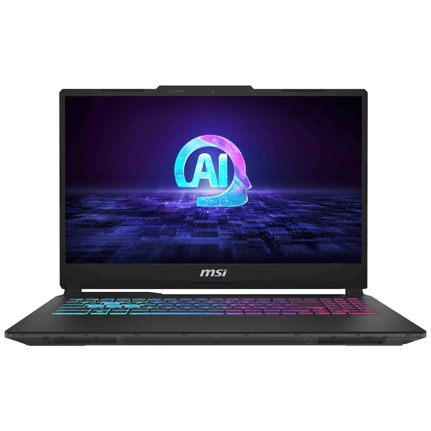 MSI Cyborg 15 AI A1VEK 096IN Intel Core Ultra 7 Gaming Laptop (16GB, 512GB SSD, Windows 11 Home, 6GB Graphics, 15.6 inch 144 Hz FHD Display, NVIDIA GeForce RTX 4050, MS Office Home & Student 2021, Translucent Black, 1.98 KG)