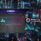 MSI Cyborg 15 AI A1VEK 096IN Intel Core Ultra 7 Gaming Laptop (16GB, 512GB SSD, Windows 11 Home, 6GB Graphics, 15.6 inch 144 Hz FHD Display, NVIDIA GeForce RTX 4050, MS Office Home & Student 2021, Translucent Black, 1.98 KG)