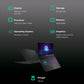 MSI Cyborg 15 AI A1VEK 096IN Intel Core Ultra 7 Gaming Laptop (16GB, 512GB SSD, Windows 11 Home, 6GB Graphics, 15.6 inch 144 Hz FHD Display, NVIDIA GeForce RTX 4050, MS Office Home & Student 2021, Translucent Black, 1.98 KG)