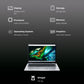 acer Aspire 3 Spin A3SP14-31PT Intel Core i3 Touchscreen 2-in-1 Laptop (8GB, 512GB SSD, Windows 11 Pro, 14 inch WUXGA IPS Display, MS Office 2021, Silver, 1.54 KG)