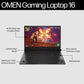 HP Omen 16 xd0020AX AMD Ryzen 7 Gaming Laptop (16GB, 1TB SSD, Windows 11 Home, 8GB Graphics, 16.1 inch 165 Hz FHD Display, NVIDIA GeForce RTX 4060, MS Office 2021, Shadow Black, 2.37 KG)