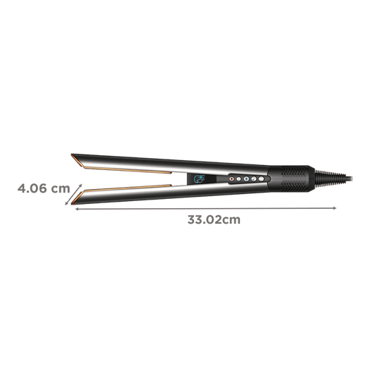 Dyson Airstrait™ HT01-BNBC-IN Hair Straightener with Wet to Dry Styling, No Heat Damage, Airflow Technology & LCD Display (Bright Nickel/Bright Copper)