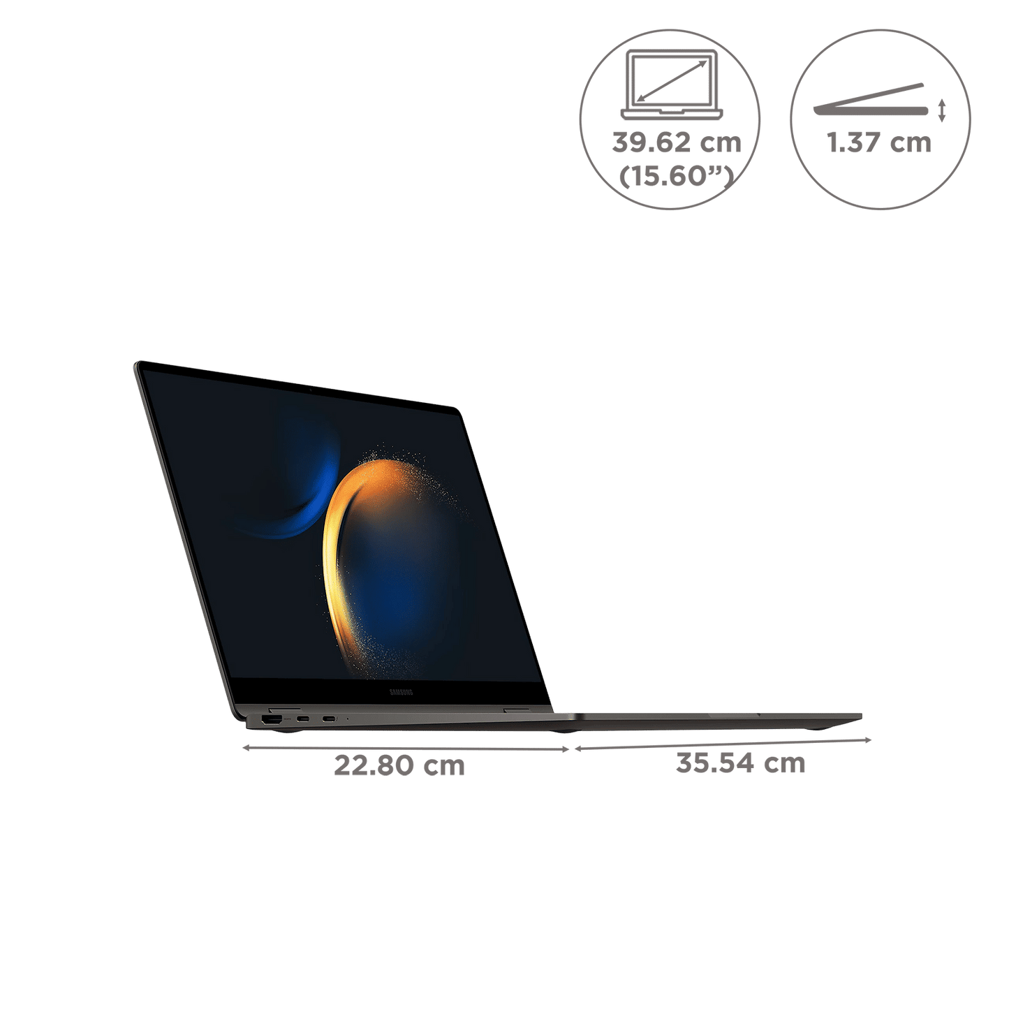 SAMSUNG Galaxy Book4 360 Intel Core 5 Touchscreen 2-in-1 Laptop (16GB, 512GB SSD, Windows 11 Home, 15.6 inch Full HD AMOLED Display, MS Office 2021, Gray, 1.46 KG)