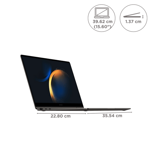 SAMSUNG Galaxy Book4 360 Intel Core 5 Touchscreen 2-in-1 Laptop (16GB, 512GB SSD, Windows 11 Home, 15.6 inch Full HD AMOLED Display, MS Office 2021, Gray, 1.46 KG)