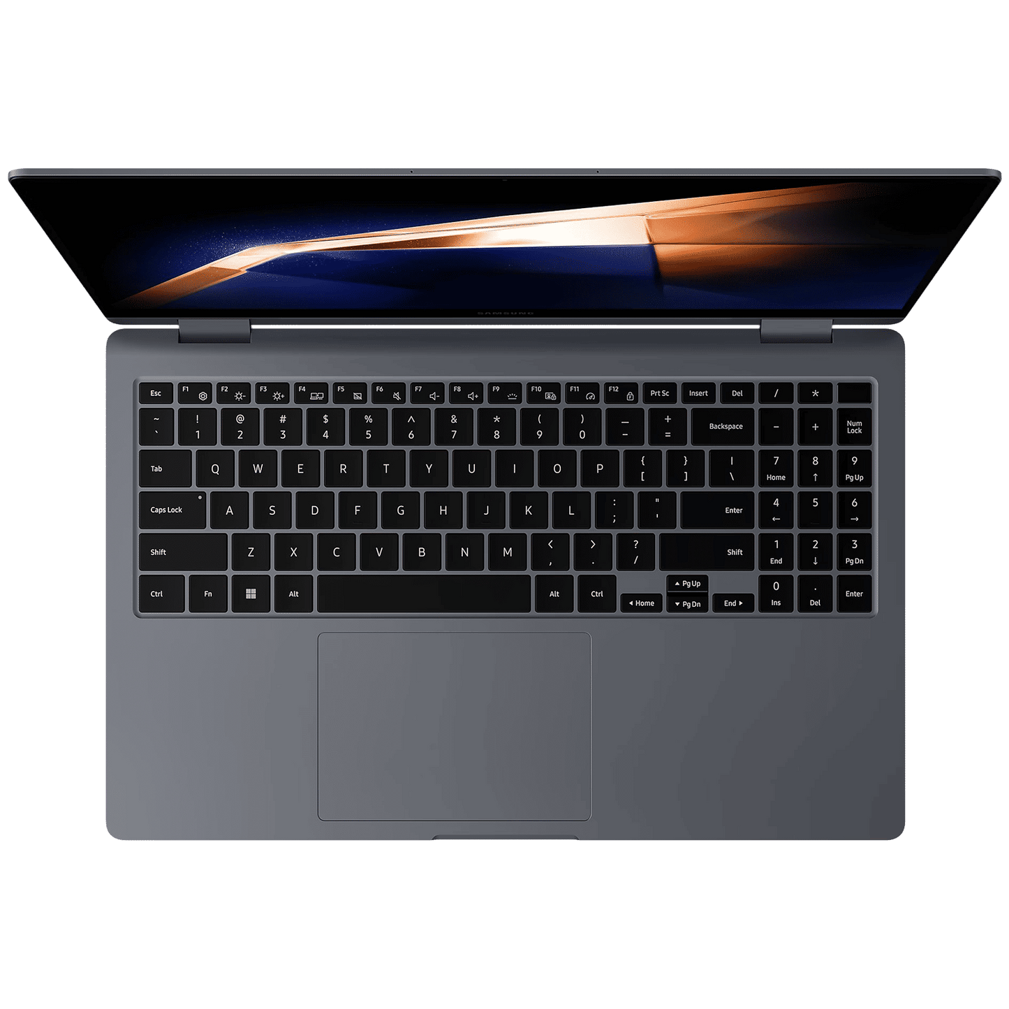 SAMSUNG Galaxy Book4 360 Intel Core 7 Touchscreen 2-in-1 Laptop (16GB, 512GB SSD, Windows 11 Home, 15.6 inch Full HD AMOLED Display, MS Office 2021, Gray, 1.46 KG)