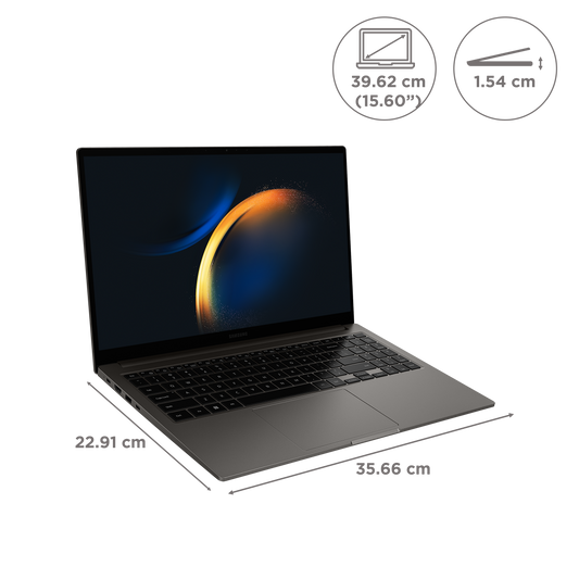 SAMSUNG Galaxy Book4 Intel Core 7 Thin & Light Laptop (16GB, 512GB SSD, Windows 11 Home, 15.6 inch Full HD LED Display, MS Office 2021, Gray, 1.55 KG)