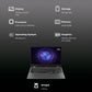 Lenovo LOQ 15IRX9 Intel Core i5 13th Gen Gaming Laptop (16GB, 512GB SSD, Windows 11 Home, 6GB Graphics, 15.6 inch 144 Hz Full HD IPS Display, NVIDIA GeForce RTX 3050, MS Office 2021, Luna Grey, 2.38 KG)