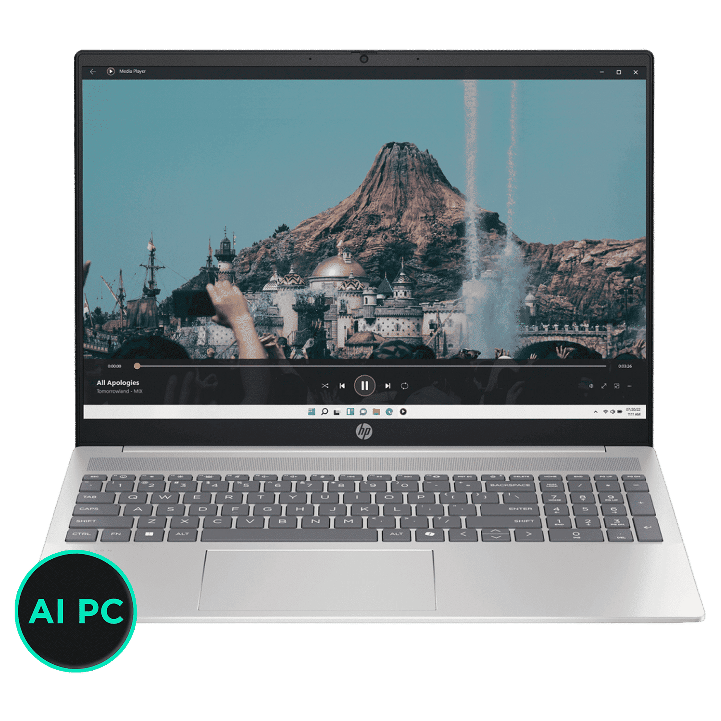 HP Pavilion 16 af0015TU Intel Core Ultra 5 Laptop (16GB, 512GB SSD, Windows 11 Home, 16 inch Full HD IPS Display, MS Office 2021, Natural Silver, 1.77 KG)