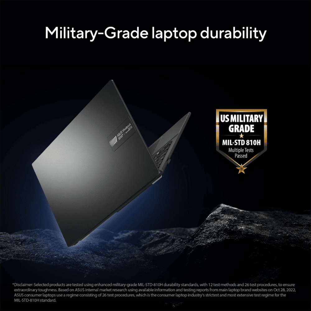 ASUS Vivo book Go AMD Ryen 3 Laptop (8GB, 512GB SSD, Windows 11 Home, 14 inch Full HD LED Backlit Display, MS Office 2021, Mixed Black, 1.38 KG)