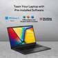 ASUS Vivo book Go AMD Ryen 3 Laptop (8GB, 512GB SSD, Windows 11 Home, 14 inch Full HD LED Backlit Display, MS Office 2021, Mixed Black, 1.38 KG)