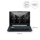 ASUS TUF Gaming A15 FA506NCR-HN075WS AMD Ryzen 7 Gaming Laptop (16GB, 512GB SSD, Windows 11 Home, 4GB Graphics, 15.6 inch 144 Hz Full HD IPS Display, NVIDIA GeForce RTX 3050, MS Office Home and Student 2021, Graphite Black, 2.3 KG)
