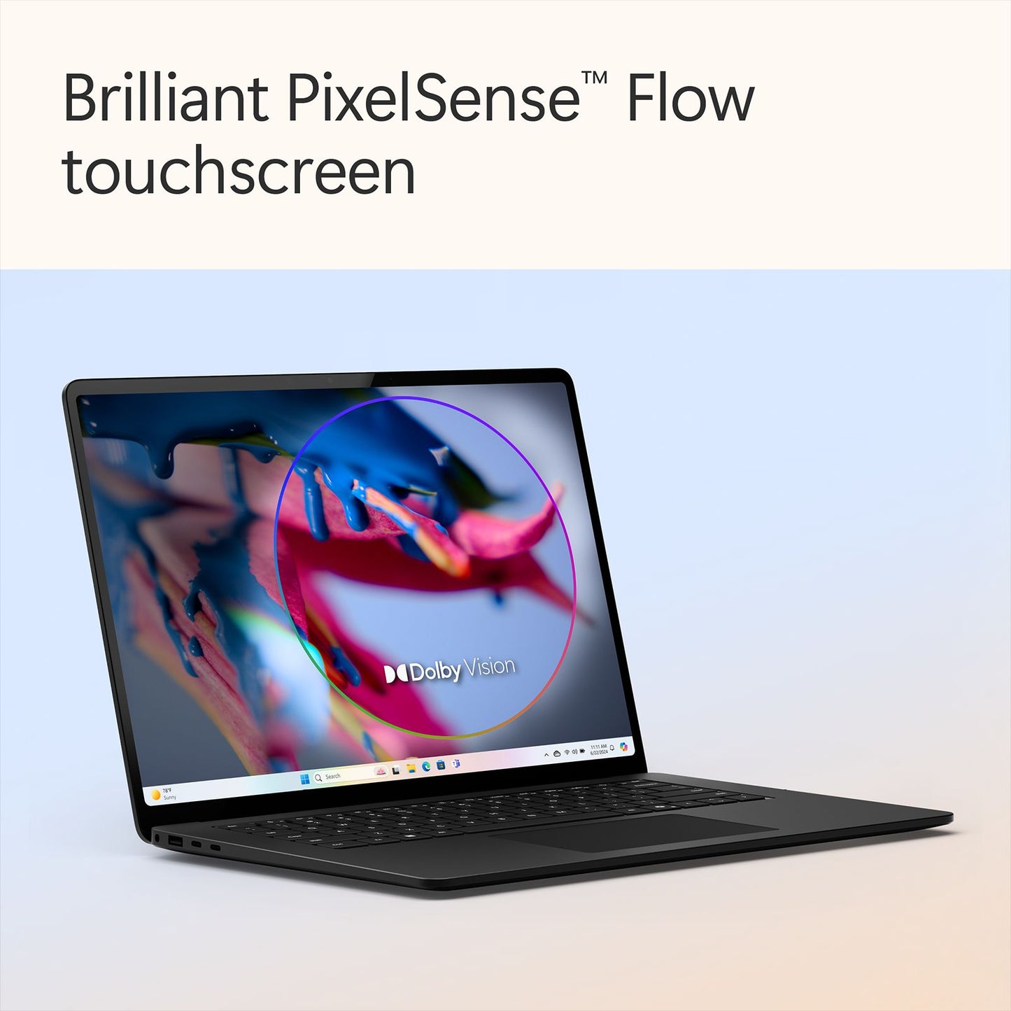 Microsoft Surface 7th Edition Snapdragon X Elite Touchscreen Ultra Thin Laptop (16GB, 1TB SSD, Windows 11 Home, 15 inch LCD Display, Black, 1.66 KG)