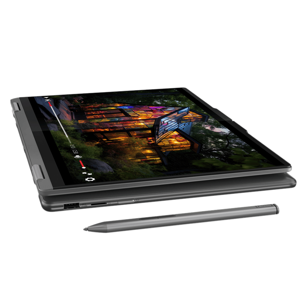 Lenovo Yoga 7 14IML9 Intel Core Ultra 5 Touchscreen 2-in-1 Laptop (16GB, 512GB SSD, Windows 11 Home, 14 inch WUXGA OLED Display, MS Office 2021, Storm Grey, 1.49 KG)