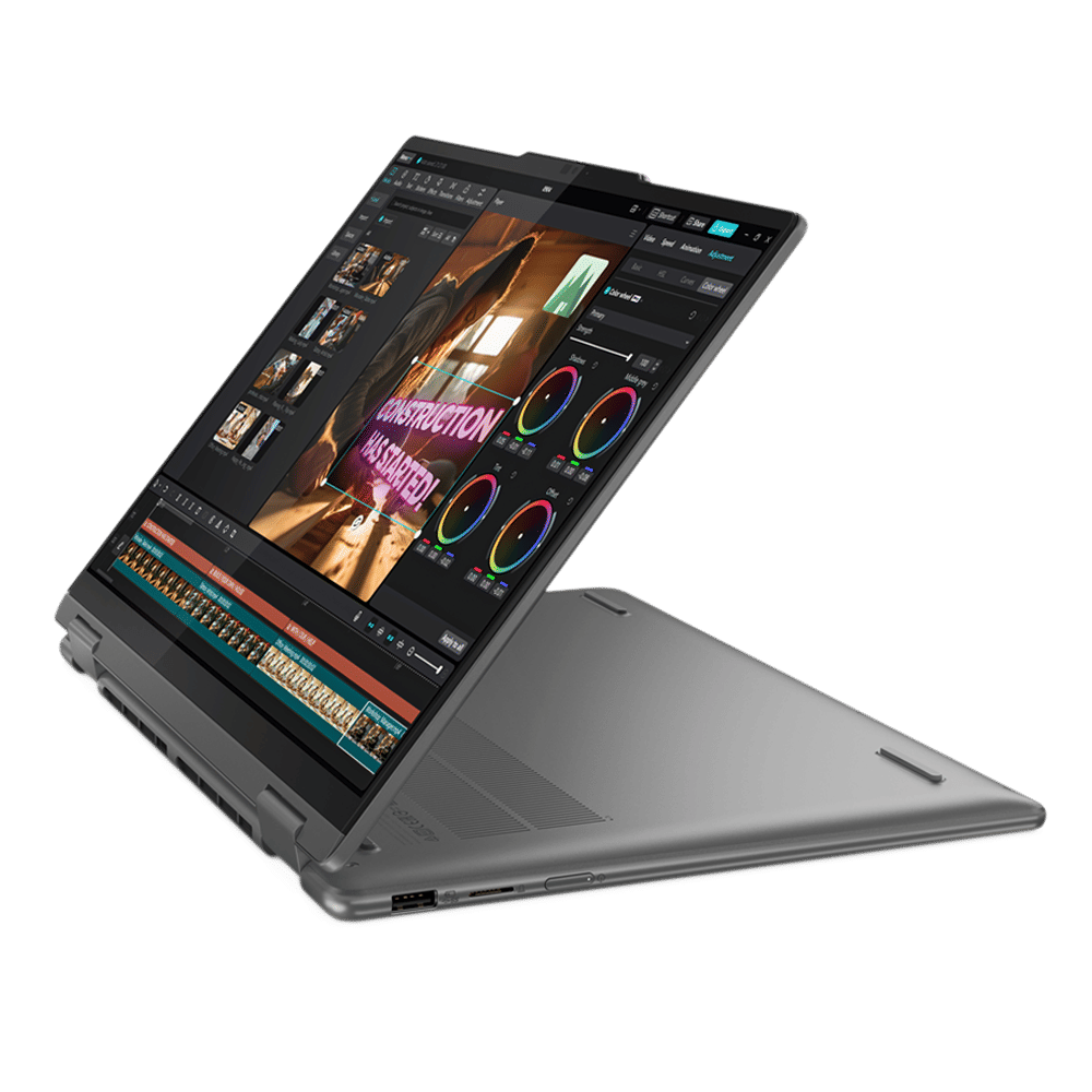 Lenovo Yoga 7 14IML9 Intel Core Ultra 5 Touchscreen 2-in-1 Laptop (16GB, 512GB SSD, Windows 11 Home, 14 inch WUXGA OLED Display, MS Office 2021, Storm Grey, 1.49 KG)
