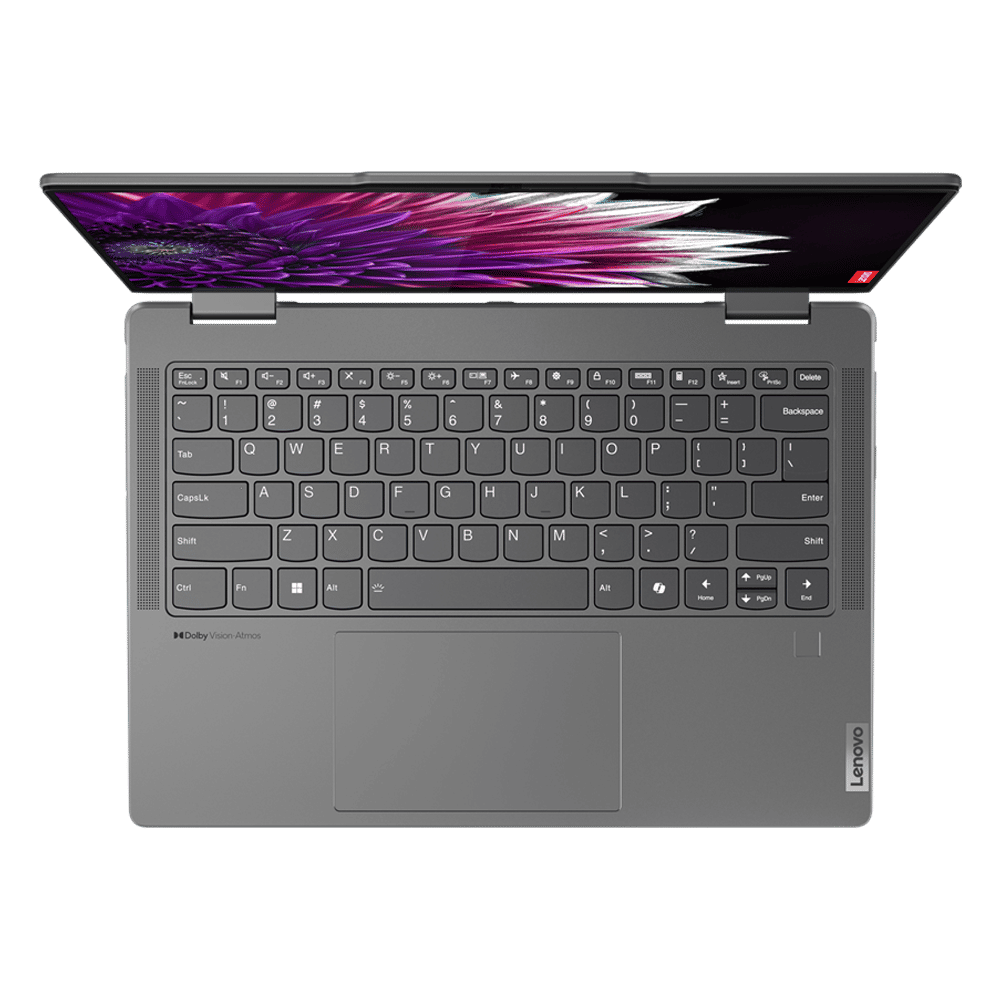Lenovo Yoga 7 14IML9 Intel Core Ultra 5 Touchscreen 2-in-1 Laptop (16GB, 512GB SSD, Windows 11 Home, 14 inch WUXGA OLED Display, MS Office 2021, Storm Grey, 1.49 KG)