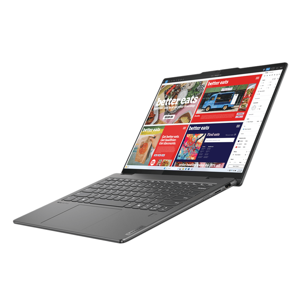 Lenovo Yoga 7 14IML9 Intel Core Ultra 5 Touchscreen 2-in-1 Laptop (16GB, 512GB SSD, Windows 11 Home, 14 inch WUXGA OLED Display, MS Office 2021, Storm Grey, 1.49 KG)