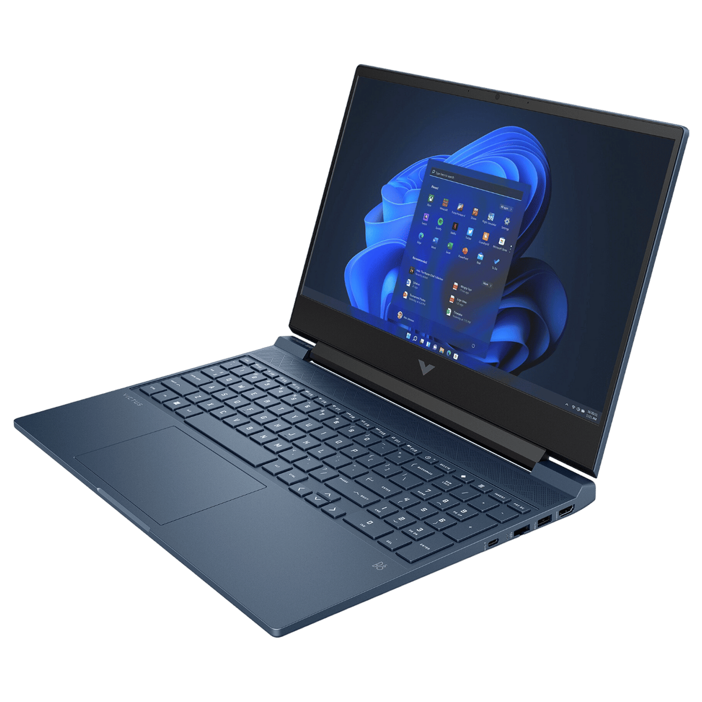 HP Victus 15-FA1411TX Intel Core i7 12th Gen Gaming Laptop (16GB, 512GB SSD, Windows 11 Home, 4GB Graphics, 15.6 inch 144 Hz Full HD IPS Display, NVIDIA GeForce RTX 3050, MS Office Home & Student 2021, Performance Blue, 2.29 KG)