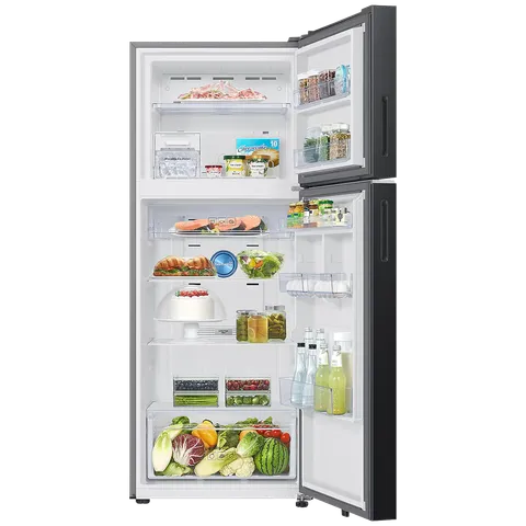 SAMSUNG RT45DG6A4DBXHL 419 Litres 3 Star Frost Free Double Door Smart Wifi Enabled Refrigerator with AI Energy Mode ( Luxe Black)