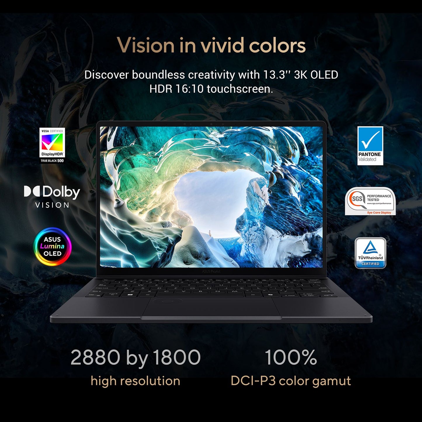 ASUS ProArt PX13 HN7306WU-LX001WS AMD Ryzen AI 9 Touchscreen Gaming Laptop (24GB, 1TB SSD, Windows 11 Home, 6GB Graphics, 13.3 inch 60 Hz OLED Display, NVIDIA GeForce RTX 4050, MS Office Home & Student 2021, Nano Black, 1.38 KG)