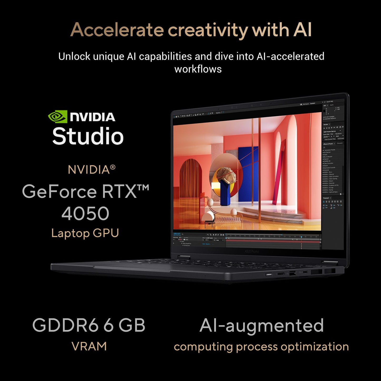 ASUS ProArt PX13 HN7306WU-LX001WS AMD Ryzen AI 9 Touchscreen Gaming Laptop (24GB, 1TB SSD, Windows 11 Home, 6GB Graphics, 13.3 inch 60 Hz OLED Display, NVIDIA GeForce RTX 4050, MS Office Home & Student 2021, Nano Black, 1.38 KG)