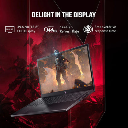 acer NITRO V ANV15-41 AMD Ryzen 7 Gaming Laptop (16GB, 512GB SSD, Windows 11 Home, 6GB Graphics, 15.6 inch 144 Hz Full HD Display, NVIDIA GeForce RTX 3050, Obsidian Black, 2.1 KG)