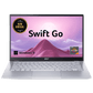 acer Swift Go AMD Ryzen 7 7730U Thin & Light Laptop (16GB, 512GB SSD, Windows 11 Home, 14 inch Full HD IPS Display, MS Office, Pure Silver, 1.25 KG)