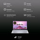 acer Swift Go AMD Ryzen 7 7730U Thin & Light Laptop (16GB, 512GB SSD, Windows 11 Home, 14 inch Full HD IPS Display, MS Office, Pure Silver, 1.25 KG)