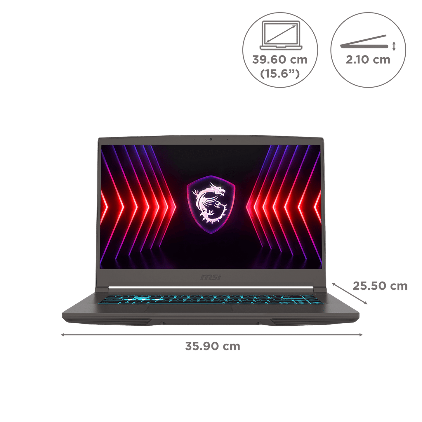 MSI Thin 15 B13VE-2611IN Intel Core i5 13th Gen Gaming Laptop (16GB, 512GB SSD, Windows 11 Home, 6GB Graphics, 15.6 inch 144 Hz Full HD Display, NVIDIA GeForce RTX 4050, MS Office 2021, Cosmos Gray, 1.86 KG)