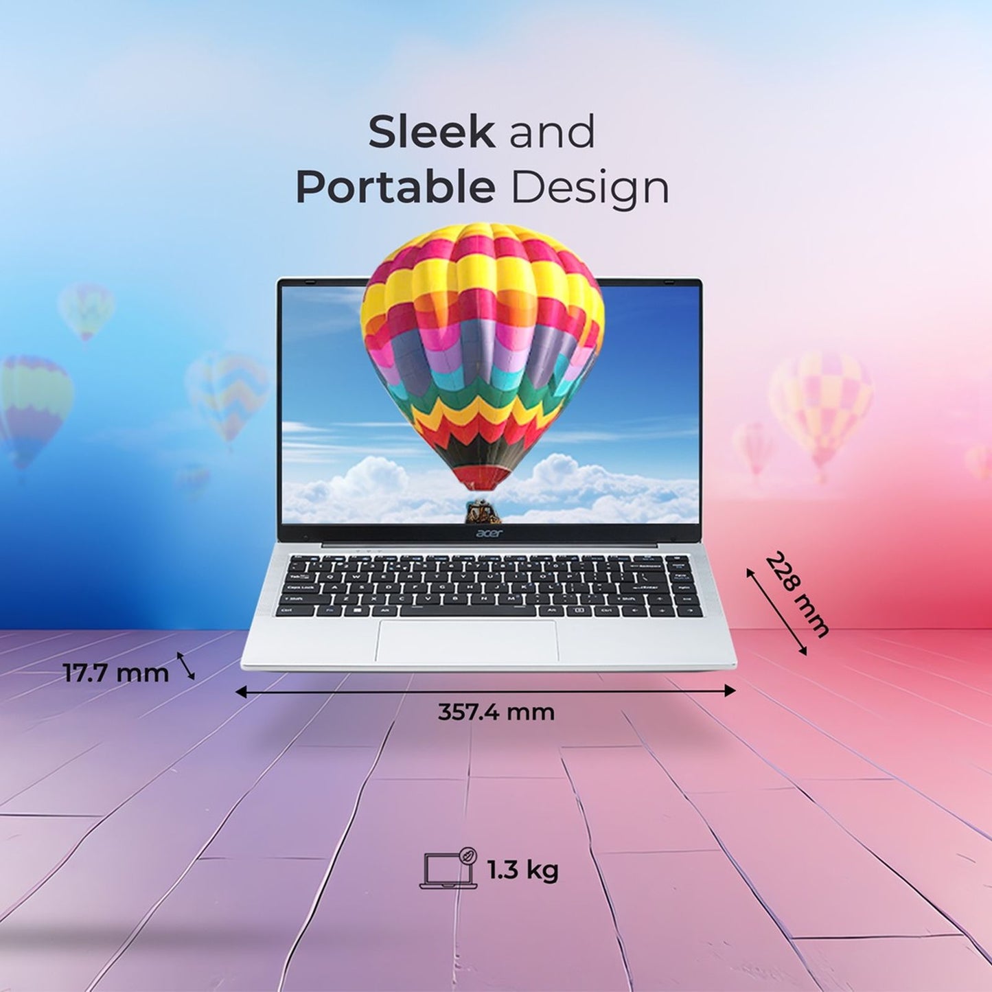acer Aspire 3 A325-45 Intel Celeron N4500 Thin & Light Laptop (8GB, 512GB SSD, Windows 11 Home, 15.6 inch Full HD LED Backlit Display, Pure Silver, 1.5 KG)