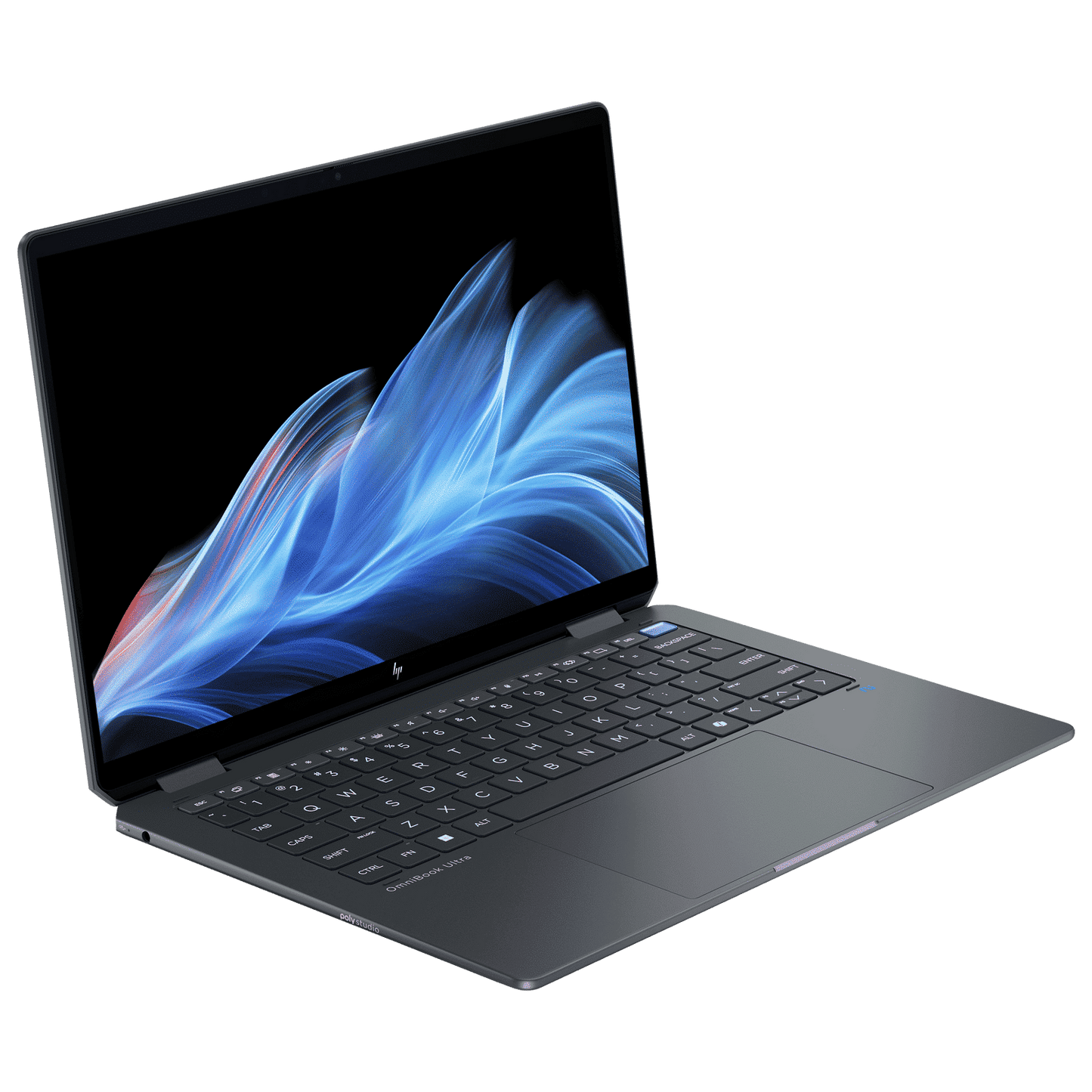 HP OmniBook Ultra Flip 14-fh0029TU Intel Core Ultra 7 Touchscreen Thin & Light Laptop (32GB, 1TB SSD, Windows 11 Home, 14 inch OLED Display, MS Office 2021, Eclipse Gray, 1.34 KG)