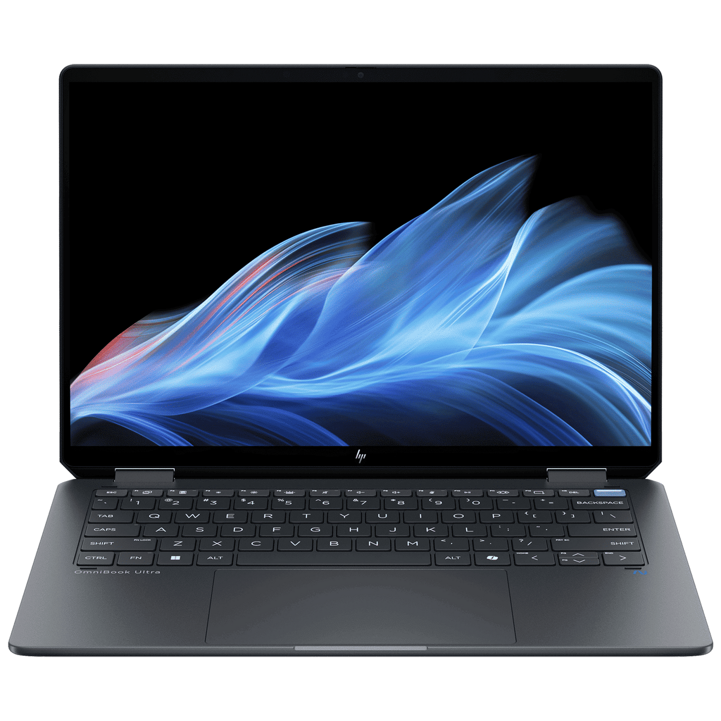 HP OmniBook Ultra Flip 14-fh0029TU Intel Core Ultra 7 Touchscreen Thin & Light Laptop (32GB, 1TB SSD, Windows 11 Home, 14 inch OLED Display, MS Office 2021, Eclipse Gray, 1.34 KG)