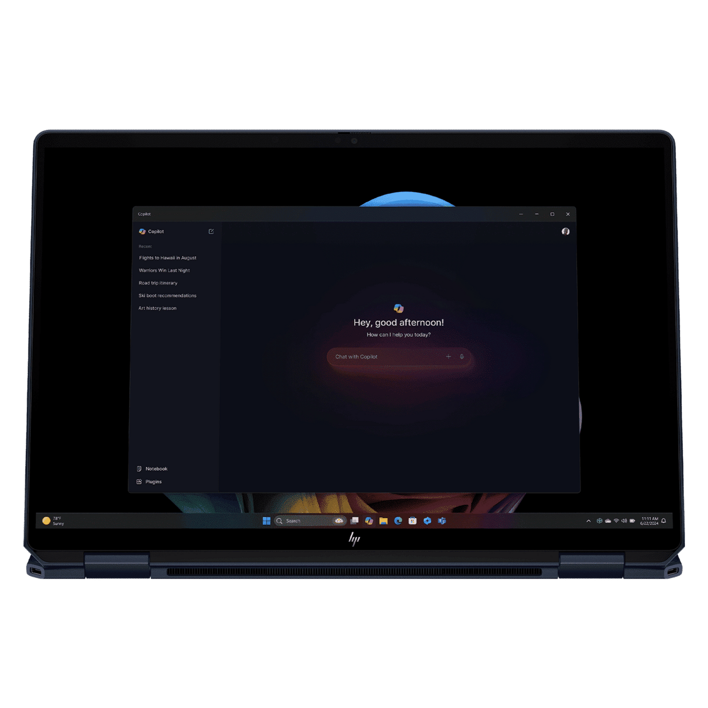HP OmniBook Ultra Flip 14-fh0046TU Intel Core Ultra 7 Touchscreen Thin & Light Laptop (32GB, 1TB SSD, Windows 11 Home, 14 inch OLED Display, MS Office 2021, Atmospheric Blue, 1.34 KG)