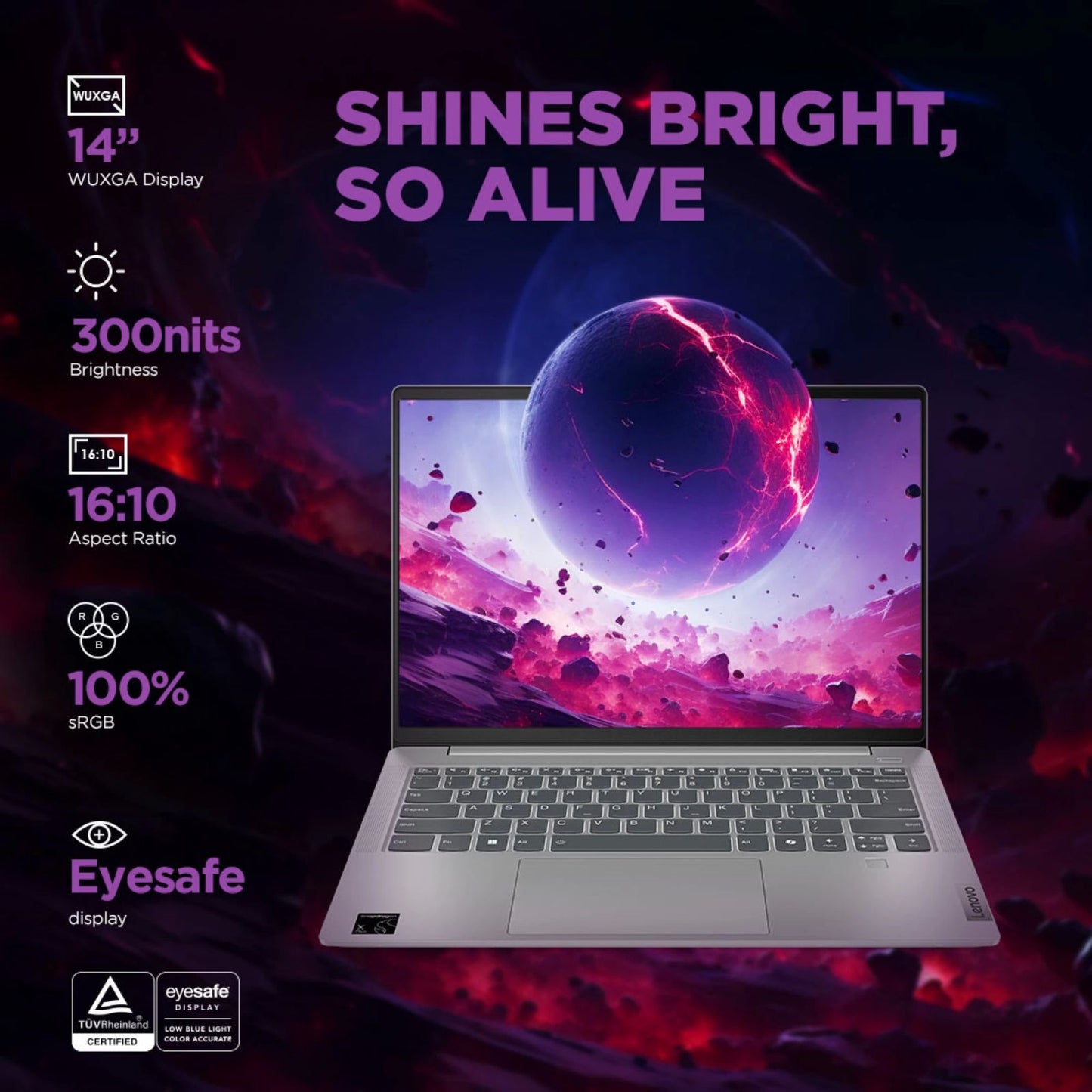 Lenovo Ideapad Slim 5x Snapdragon X Plus 9th Gen Thin & Light Laptop (16GB, 1TB SSD, Windows 11 Home, 14 inch WUXGA IPS Display, MS Office 2021, Cloud Grey, 1.48 KG)