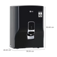 LG WW131NP 8 Litre RO Water Purifier with Multi Stage Filtration (Solid Black)