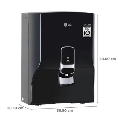 LG WW131NP 8 Litre RO Water Purifier with Multi Stage Filtration (Solid Black)
