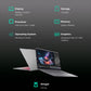 Lenovo Yoga Slim 7 Intel Core Ultra 7 258V  Touchscreen Thin & Light Laptop (32GB, 1TB SSD, Windows 11 Home, 15.3 inch WQXGA+ IPS Display, MS Office 2024, Luna Grey, 1.53 KG)
