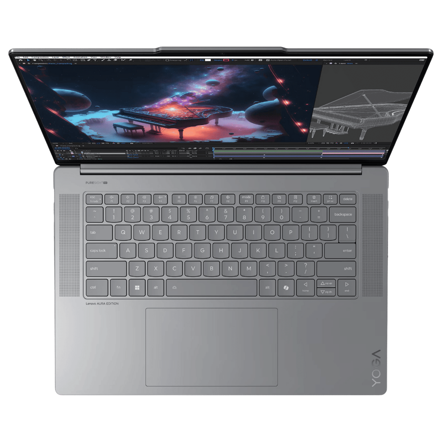 Lenovo Yoga Slim 7 Intel Core Ultra 7 258V  Touchscreen Thin & Light Laptop (32GB, 1TB SSD, Windows 11 Home, 15.3 inch WQXGA+ IPS Display, MS Office 2024, Luna Grey, 1.53 KG)