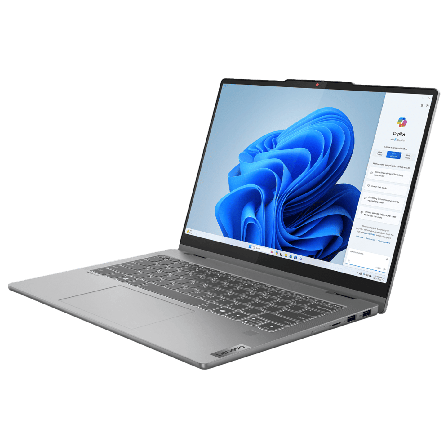 Lenovo IdeaPad 5 14IRH9 Intel Core i5 13th Gen Touchscreen 2-in-1 Laptop (16GB, 512GB SSD, Windows 11 Home, 14 inch WUXGA IPS Display, MS Office 2024, Luna Grey, 1.6 KG)