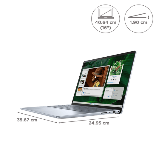 Dell Inspiron 16 5640 Intel Core i5 13th Gen Thin & Light Laptop (16GB, 512GB SSD, Windows 11 Home, 16 inch Full HD Plus IPS Display, MS Office 2021, Ice Blue, 1.87 KG)