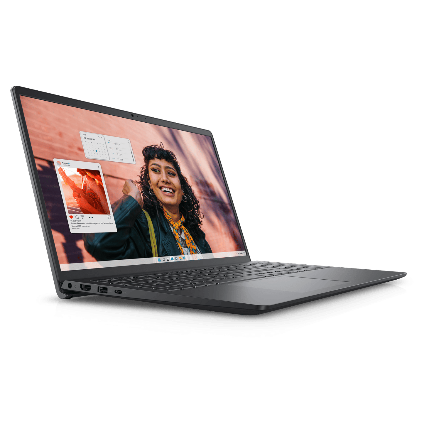 DELL Inspiron 15 3530 Intel Core i3 13th Gen Thin & Light Laptop (8GB RAM, 512GB SSD, Windows 11 Home, 15.6 inch Full HD IPS Display, MS Office Home 2024, Carbon Black, 1.62 KG)