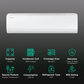 Samsung AR50F19D15HNNA 1.5 Ton 5 Star Inverter Split AC | 5-in-1 Convertible | Smart Wi-Fi AC with Voice Assistant | 2025 Model | Copper Condenser | AI Auto Cooling