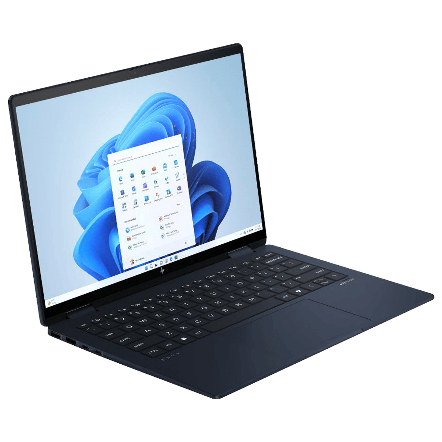 HP Envy X360 Intel Core Ultra 7 Touchscreen 2-in-1 Laptop (16GB, 512GB SSD, Windows 11, 14 inch OLED Display, MS Office Home & Student 2021, Atmospheric Blue, 3.5 KG)