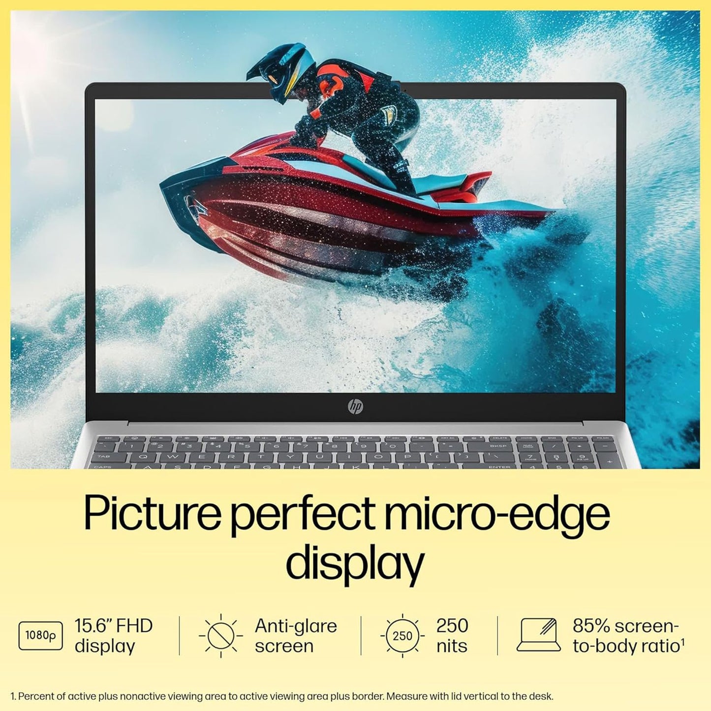 HP 15-fc0156AU AMD Ryzen 5 Thin & Light Laptop (16GB, 512GB SSD, Windows 11 Home, 15.6 inch Full HD Display, MS Office Home 2021, Natural Silver, 1.59 KG)