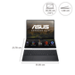 ASUS Zenbook Duo Intel Core Ultra 9 285H Touchscreen Laptop (32GB, 1TB SSD, Windows 11 Home, 14 inch OLED Display, MS Office Home 2024, Inkwell Gray, 1.65 KG)
