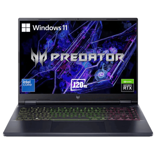 acer Predator Helios Neo 14 Intel Core Ultra 7 Gaming Laptop (16GB, 1TB SSD, Windows 11 Home, 6GB Graphics, 14.5 inch 120 Hz WUXGA IPS Display, NVIDIA Geforce RTX 4050, MS Office, Abyssal Black, 1.99 KG)