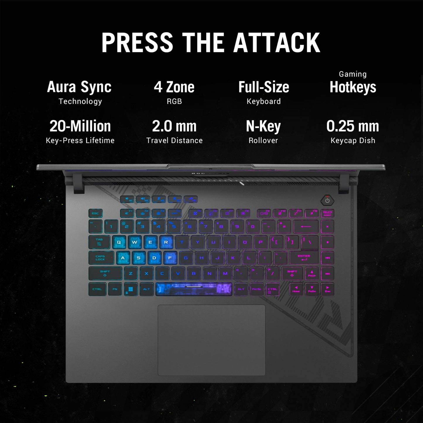 ASUS ROG Strix G16 Intel Core i7 13th Gen Gaming Laptop (16GB, 1TB SSD, Windows 11 Home, 6GB Graphics, 16 inch 165 Hz Full HD Plus Display, NVIDIA GeForce RTX 4050, MS Office Home 2024, Eclipse Gray, 2.5 KG)