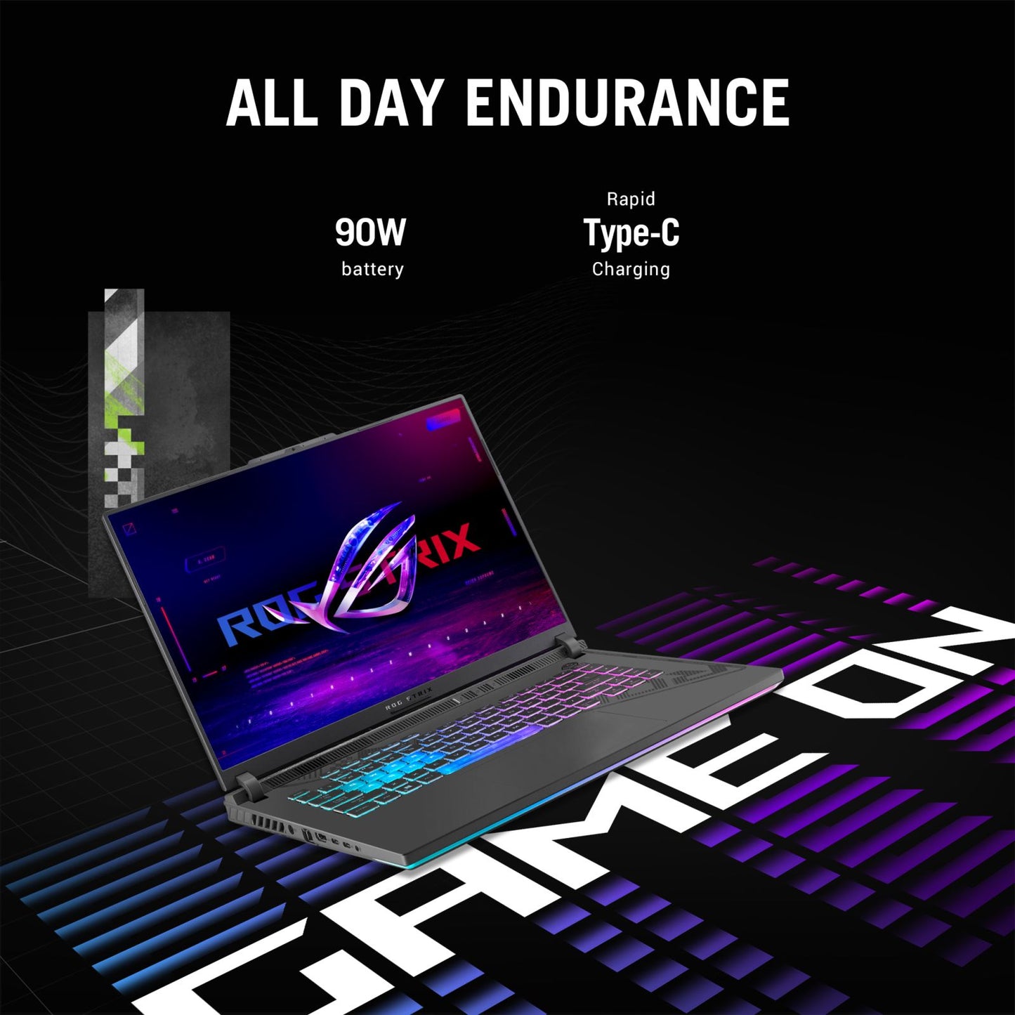 ASUS ROG Strix G16 Intel Core i7 13th Gen Gaming Laptop (16GB, 1TB SSD, Windows 11 Home, 6GB Graphics, 16 inch 165 Hz Full HD Plus Display, NVIDIA GeForce RTX 4050, MS Office Home 2024, Eclipse Gray, 2.5 KG)