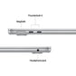 Apple MacBook Air (13.6 inch, M4, 16GB, 512GB, macOS, Silver)